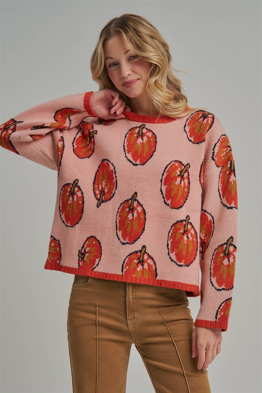 Pumpkin π Pattern Sweater