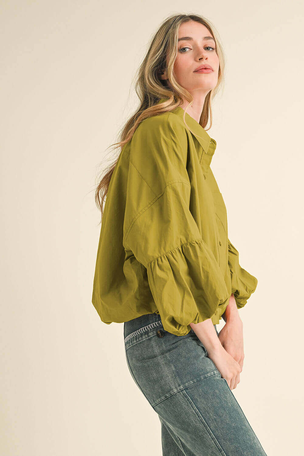 Envy Button Up Top