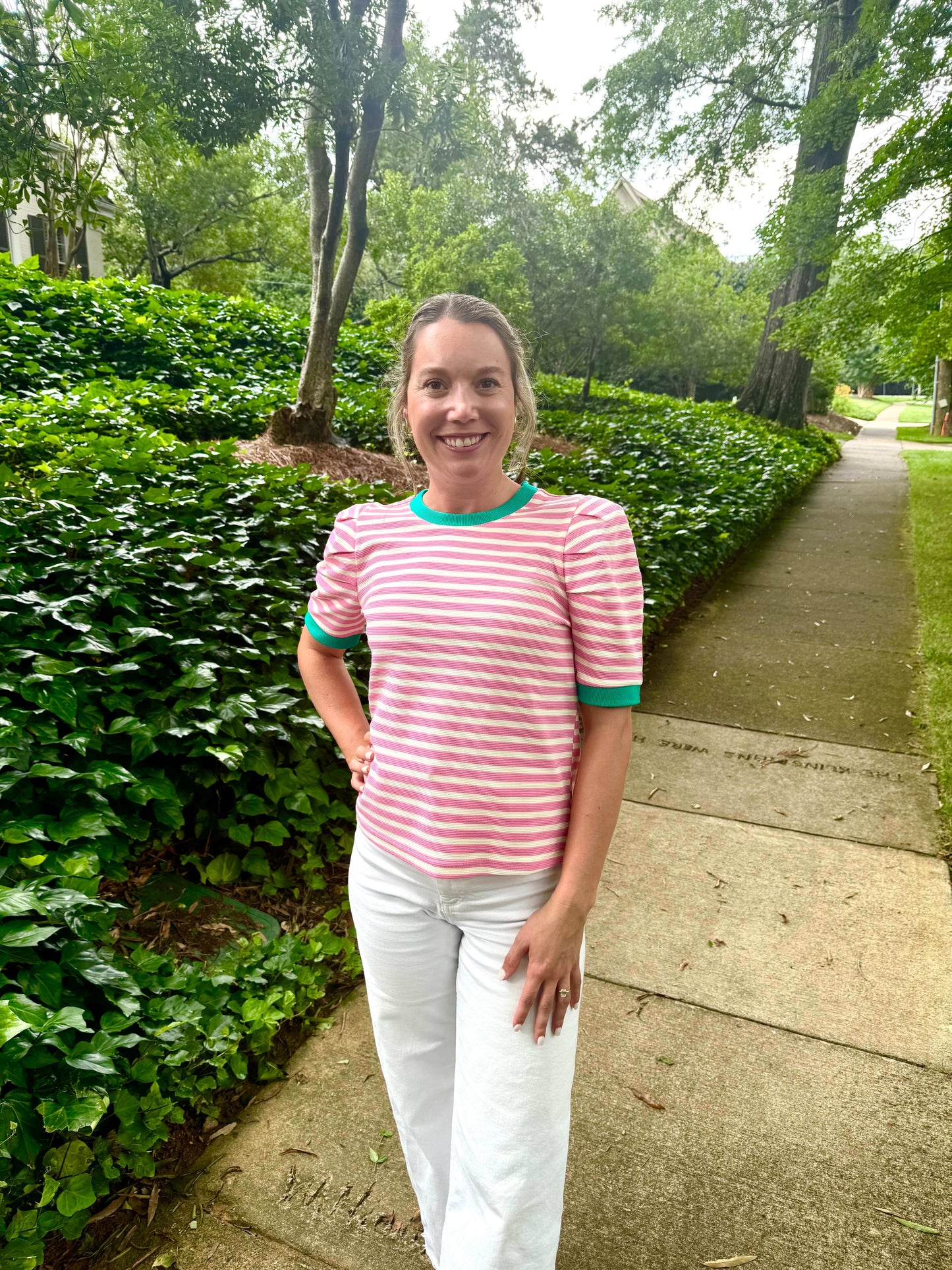 Beka Pink Stripe Top