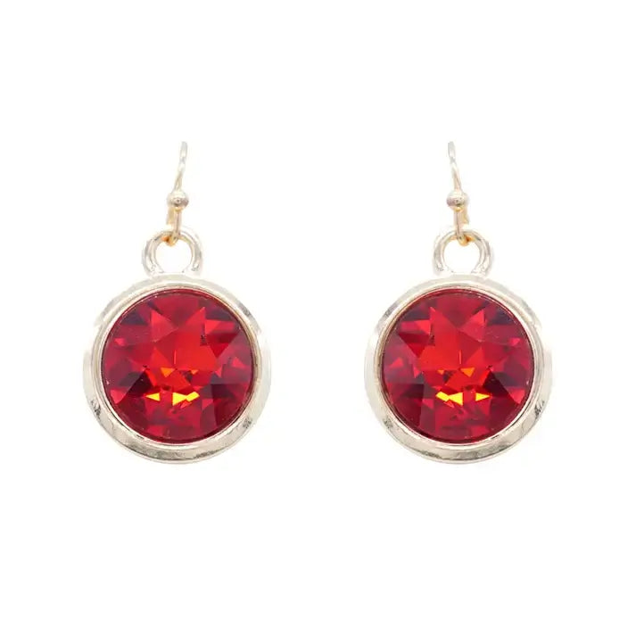 Ruby Red Stud Earrring