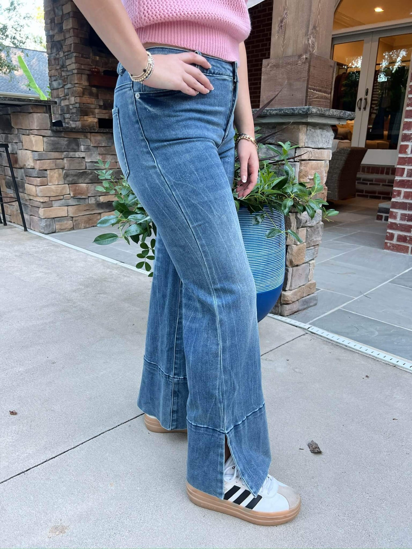Sally Wide Cuff Denim