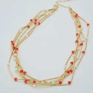 Game Day Multi Strand Necklaces