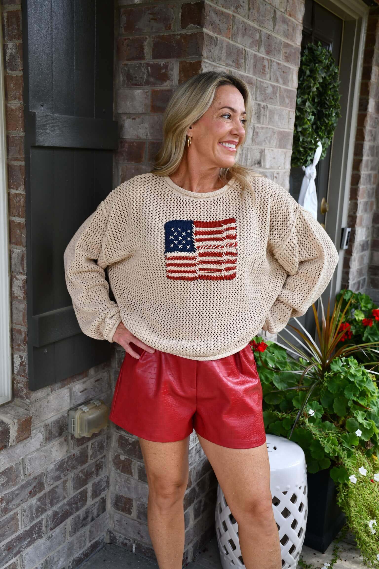 American Flag Sweater