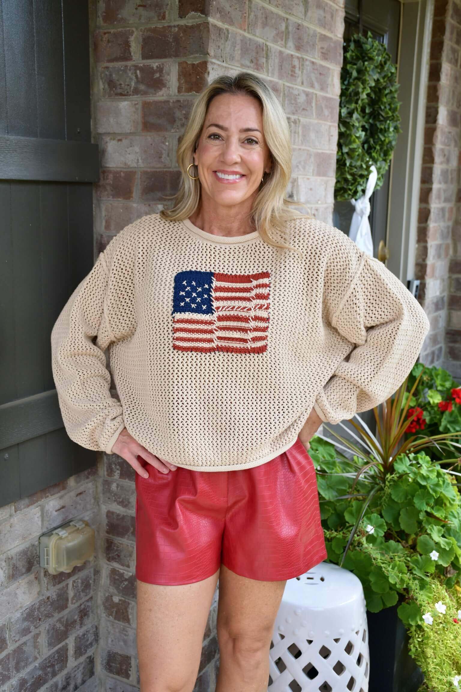 American Flag Sweater