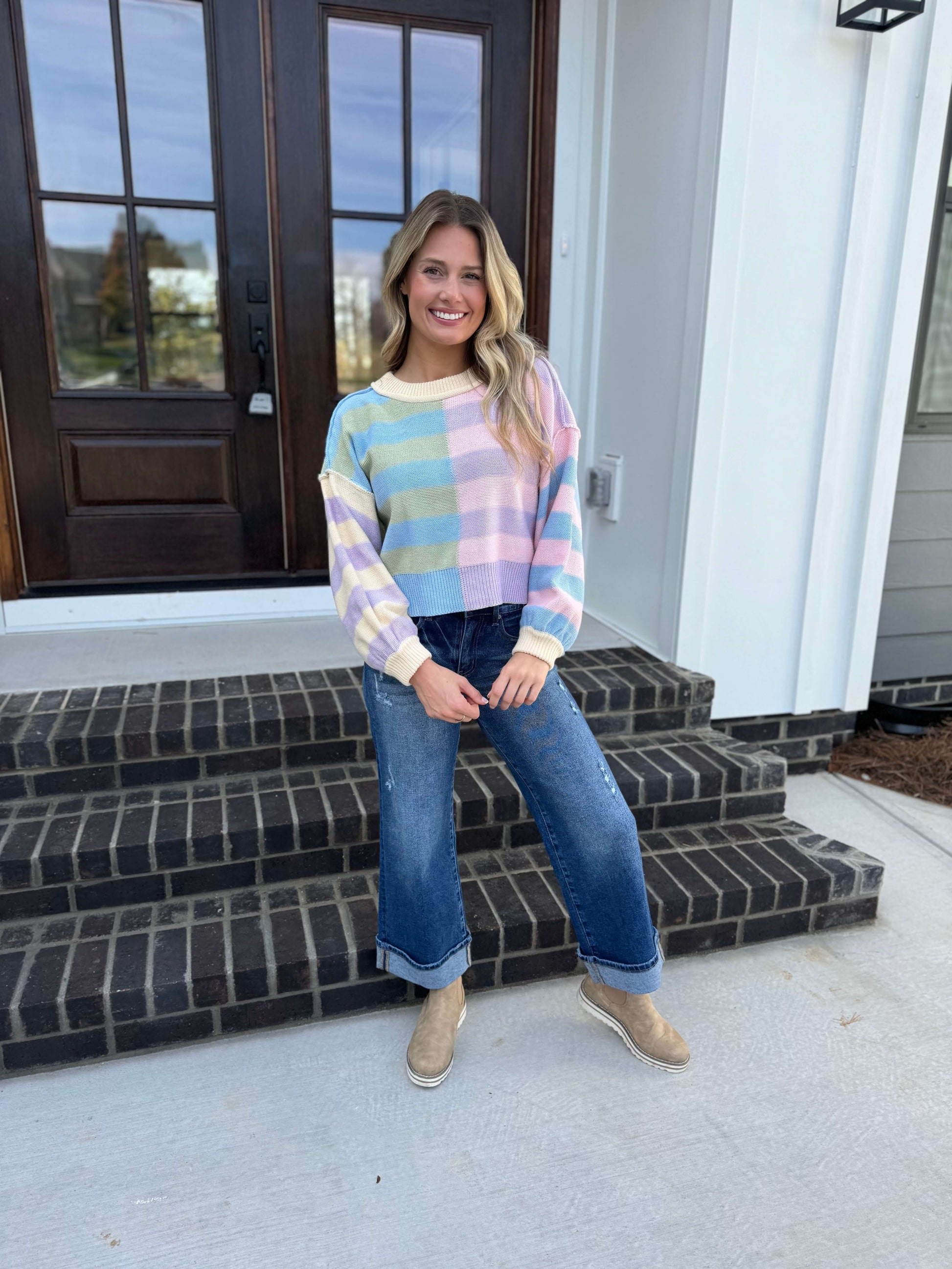 Chelsie Colorblock Sweater