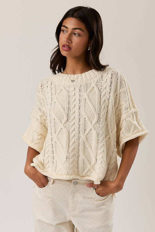 Avery Cable Knit Sweater