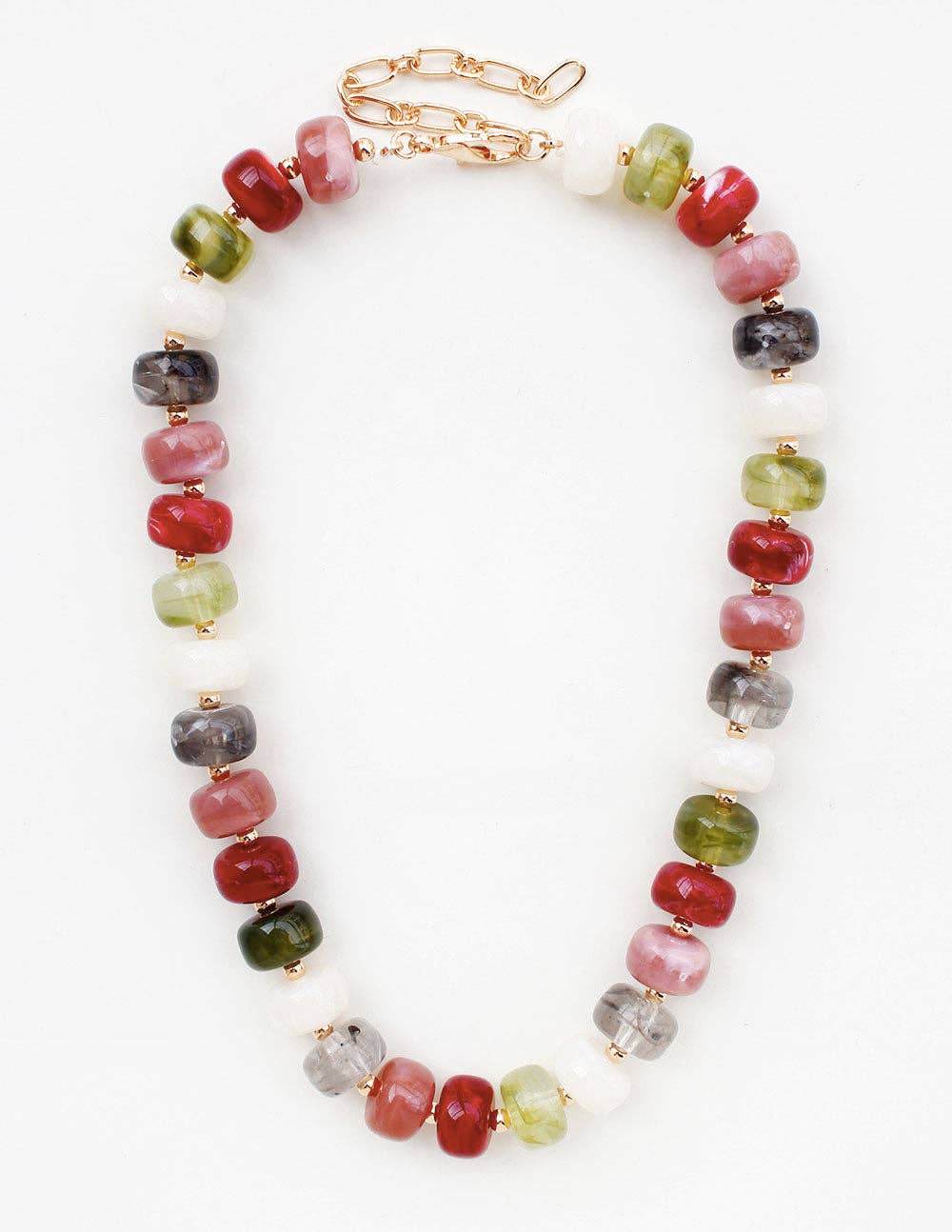 Dark Multi Beaded Necklace