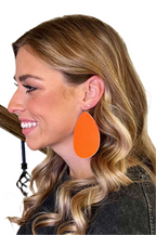 Leather Teardrop Earring