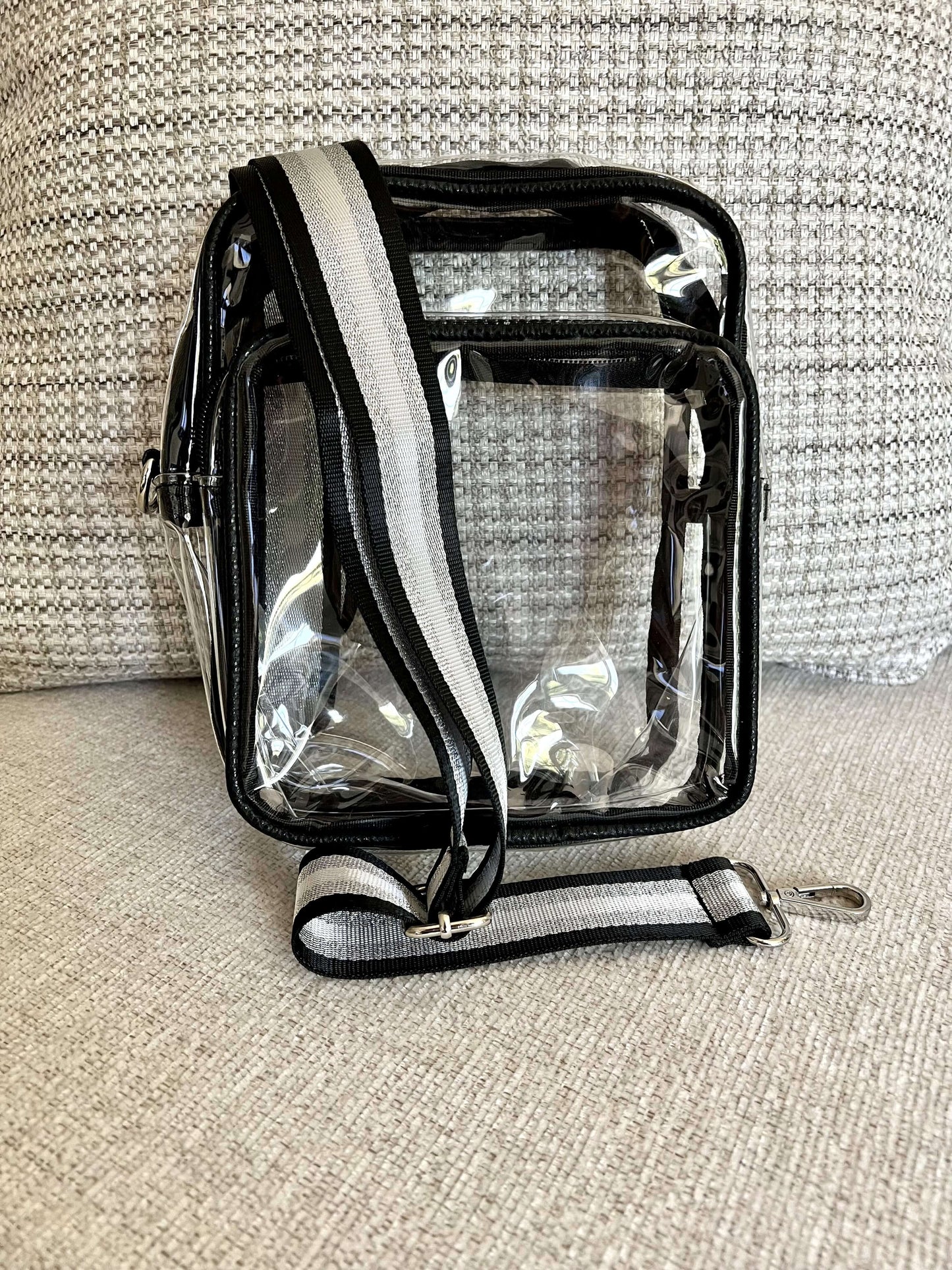 Two Compartment Clear bag