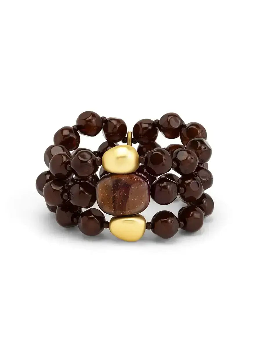 Estelle Beaded 3 Strand Bracelet