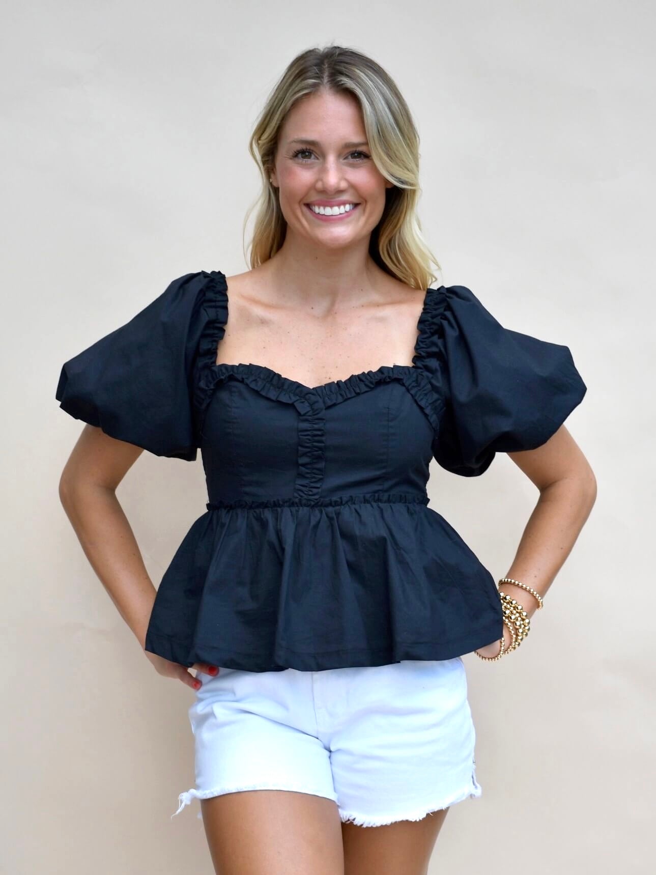 Lanny Ruffle Trim Shirt