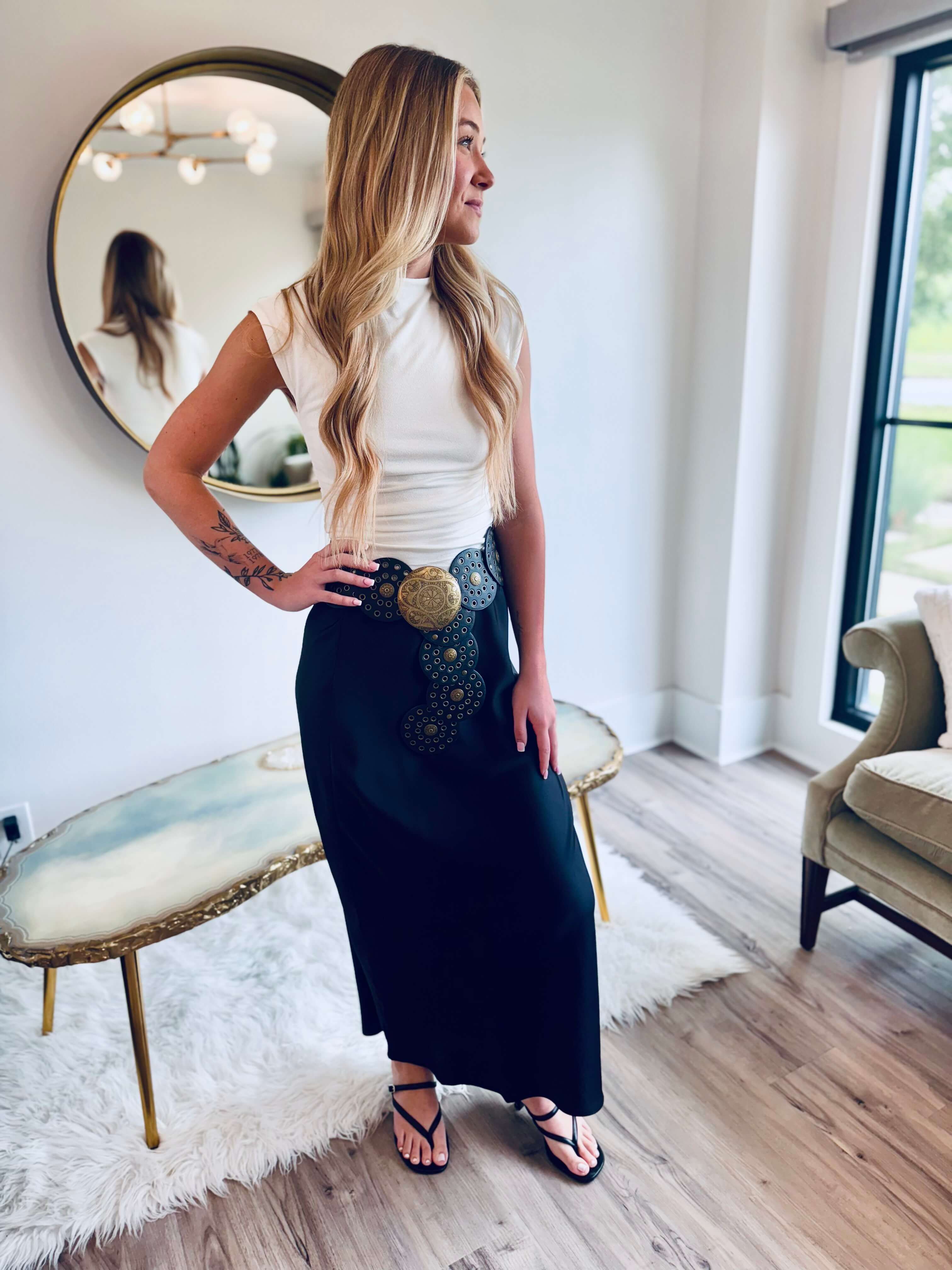 Becki Black Skirt