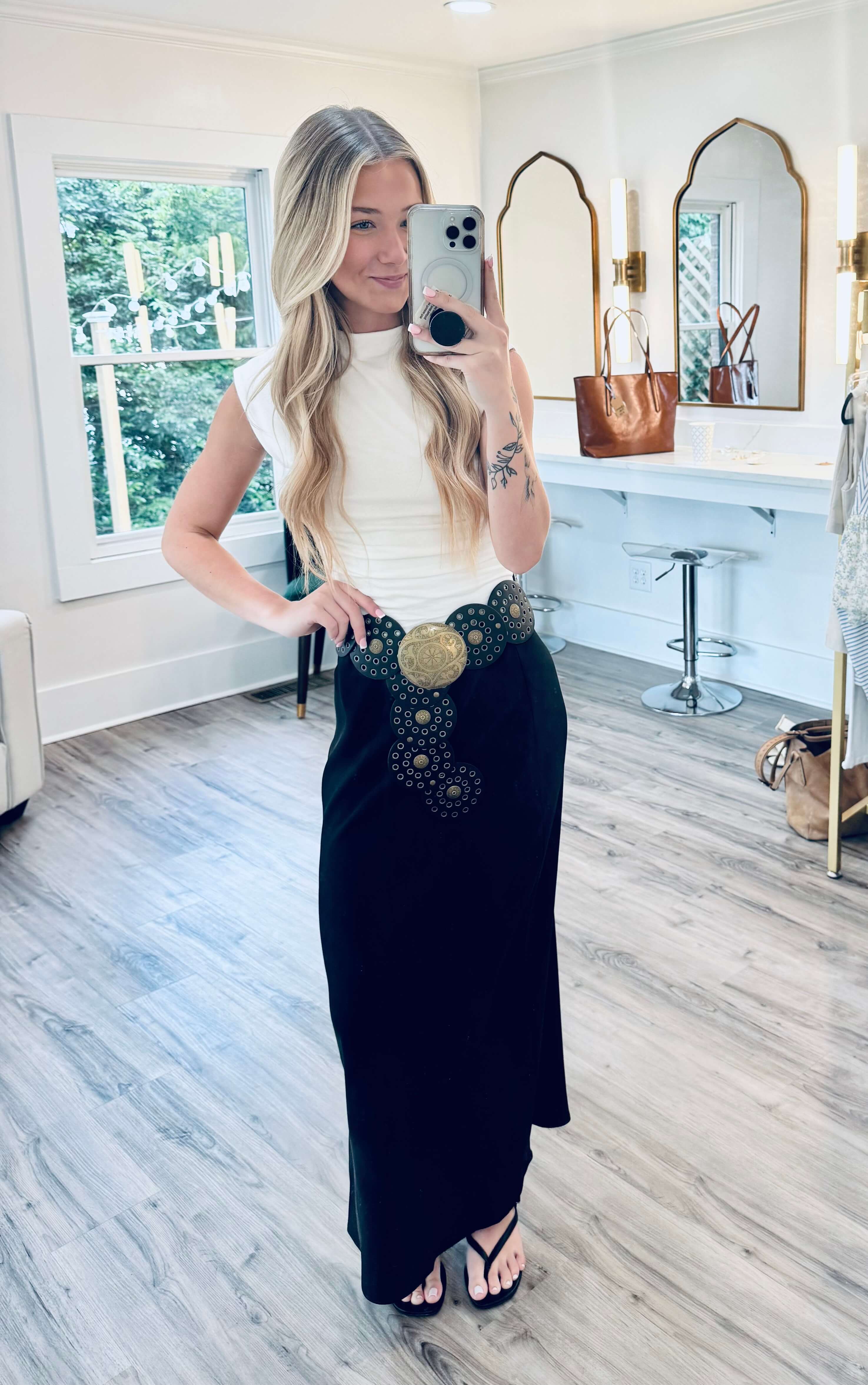 Becki Black Skirt