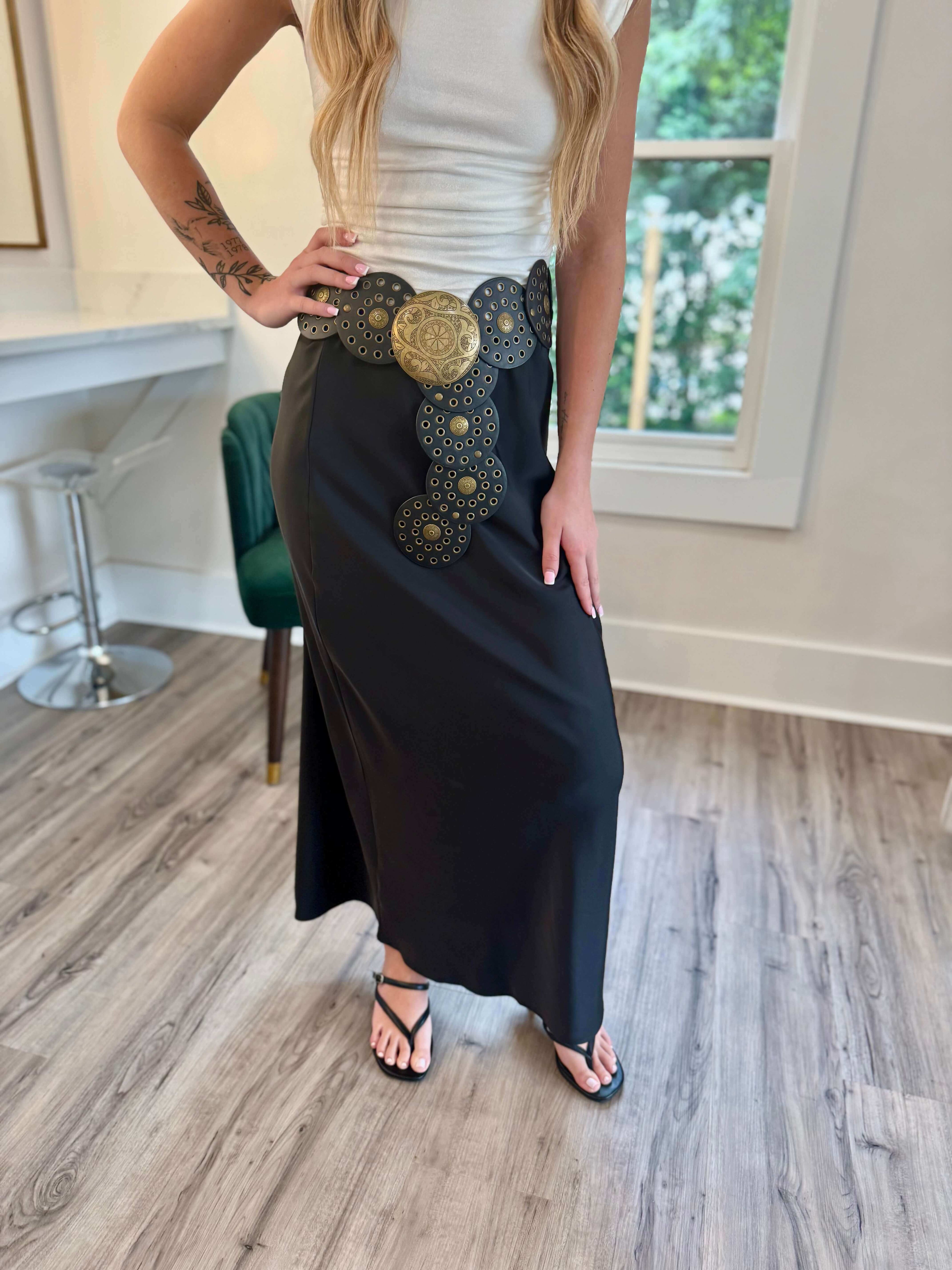 Becki Black Skirt