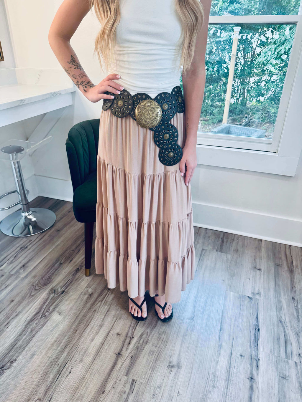 Nancy Black Coin Belt