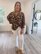 Carly Animal Print Blouse