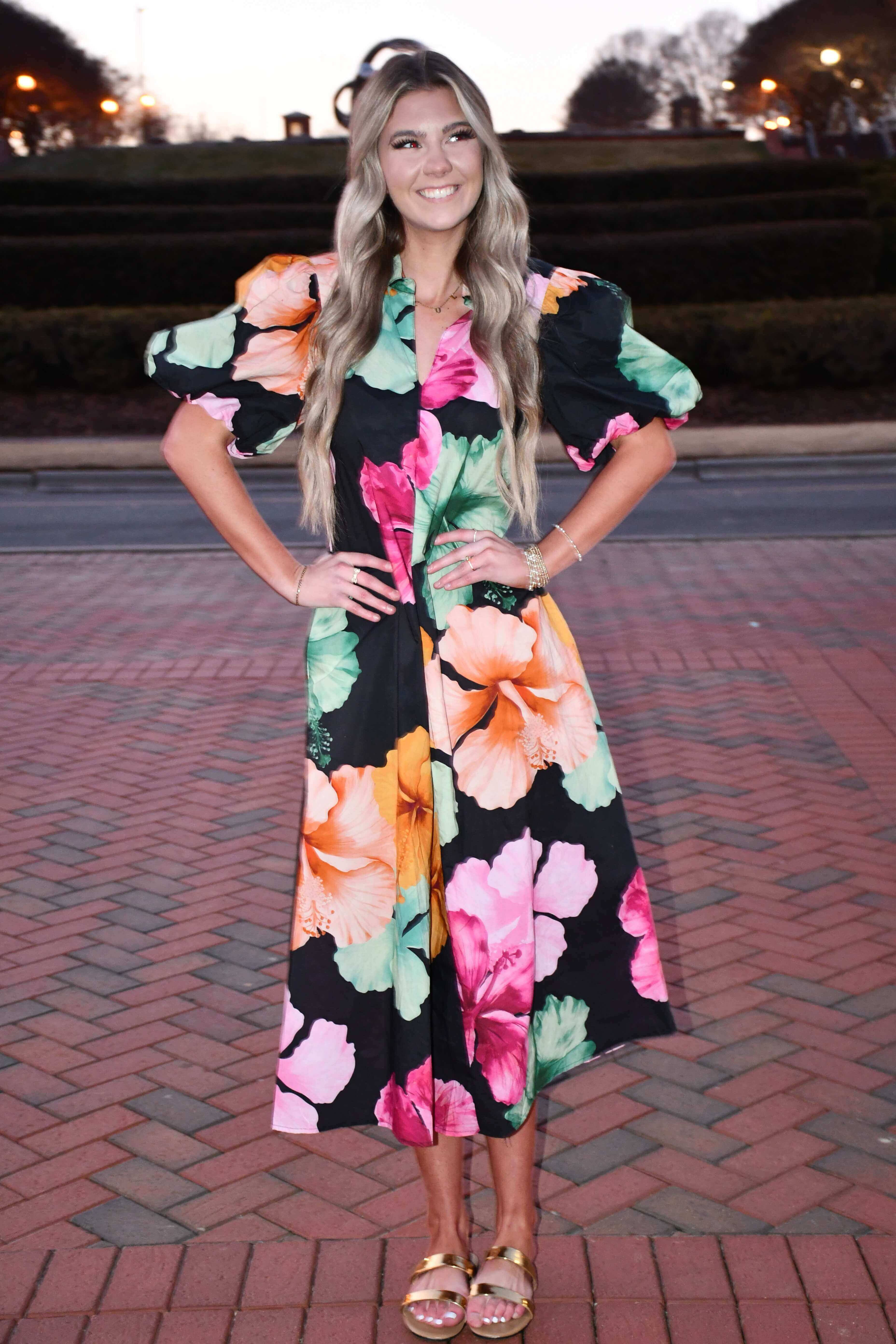 Floral Midi Dress