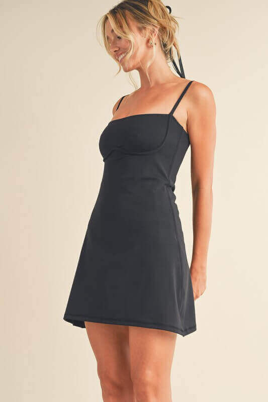 Harper Black Sweetheart Dress