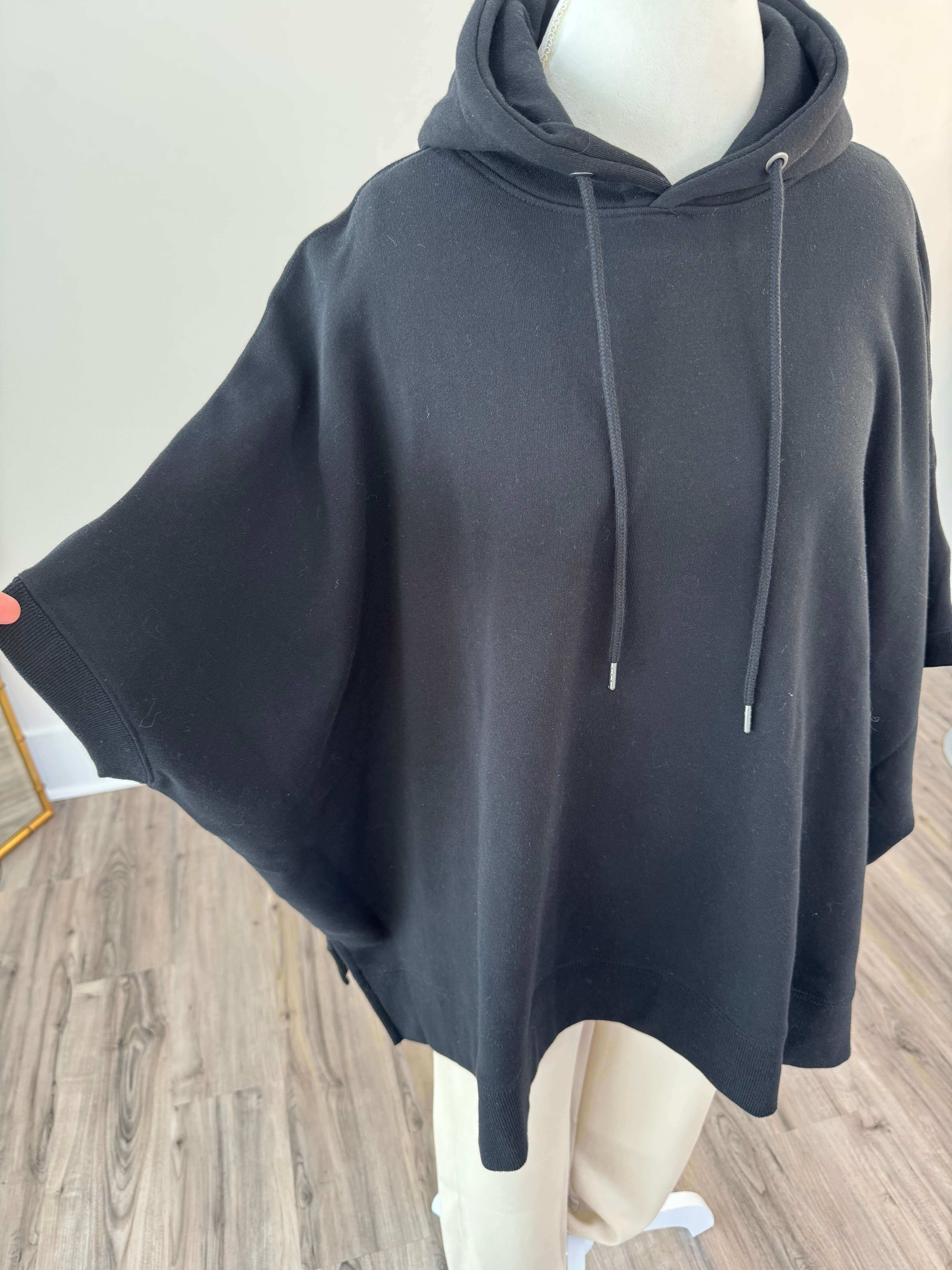 Kammie Oversized Black Hoodie