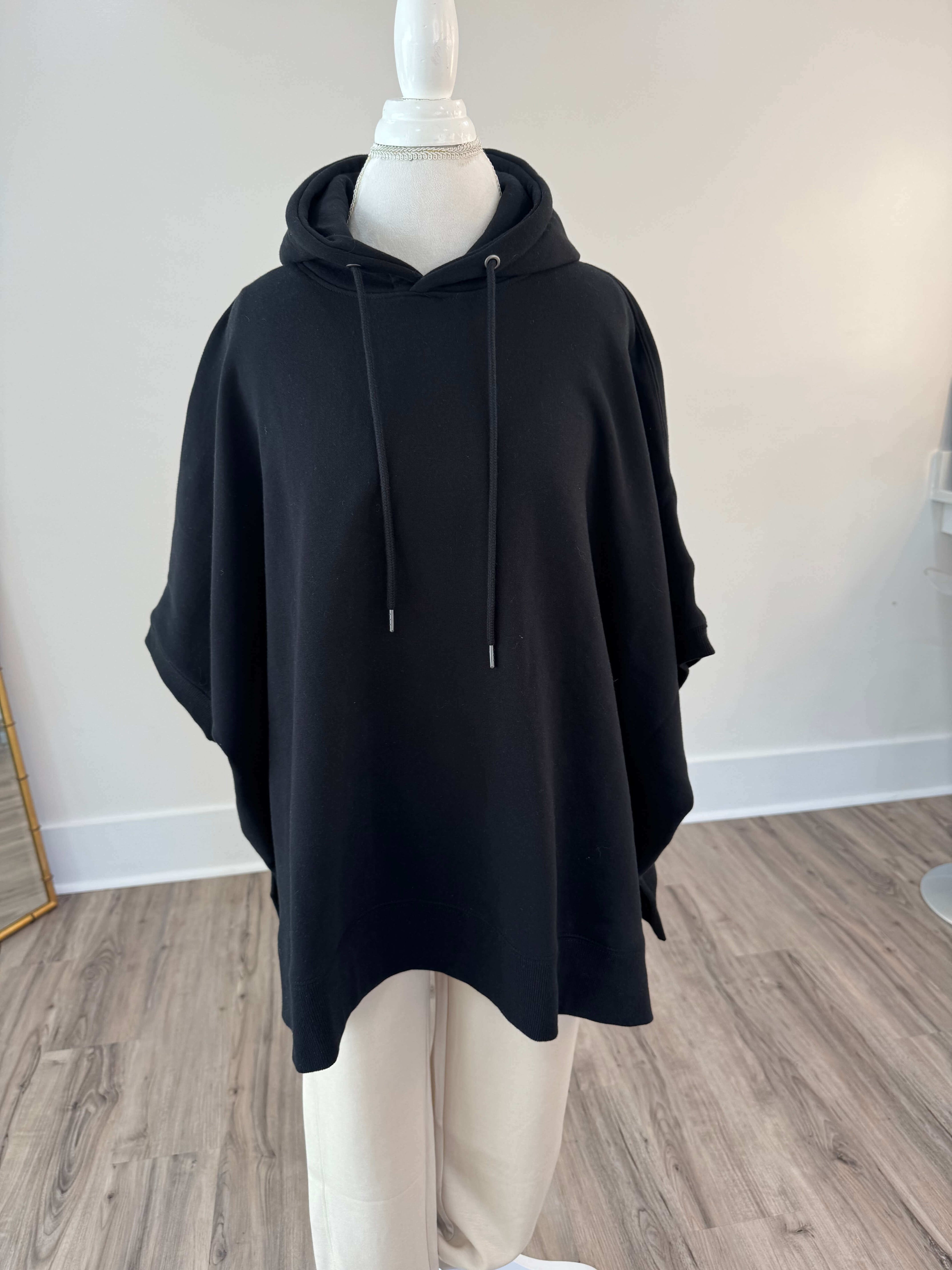 Kammie Oversized Black Hoodie
