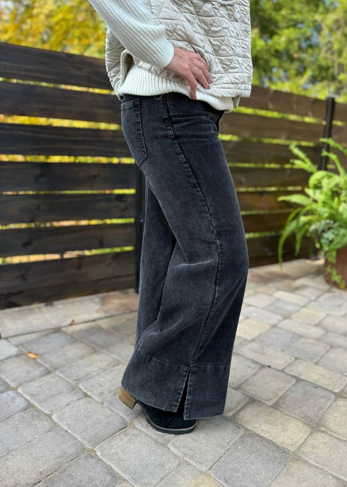 Black Vintage Corduroy Pants