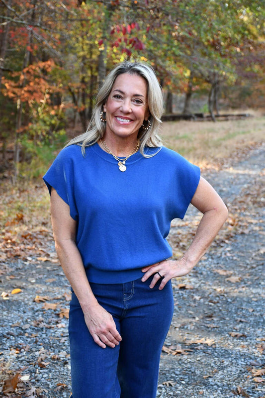 Aubrey Blue Sweater