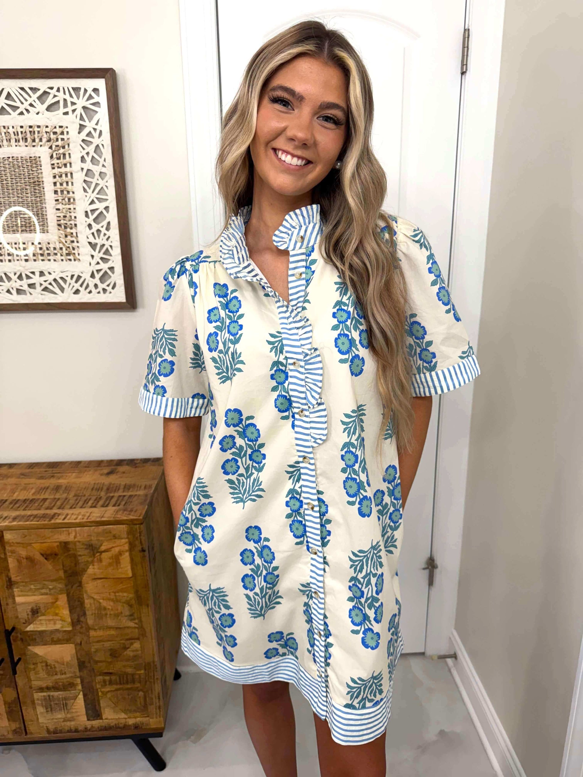Kari Floral Print Dress