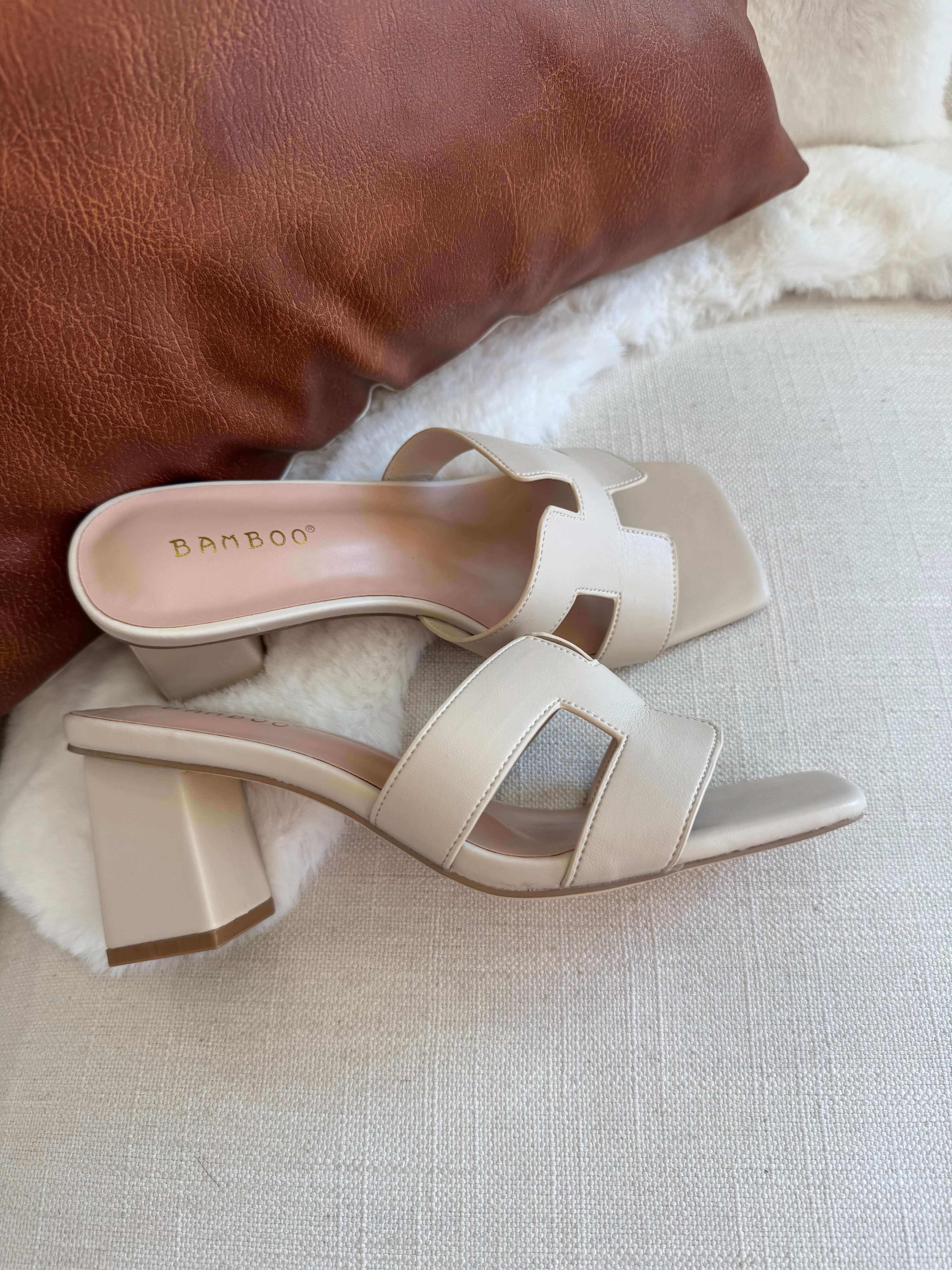 Mia Bone Nude Sandal