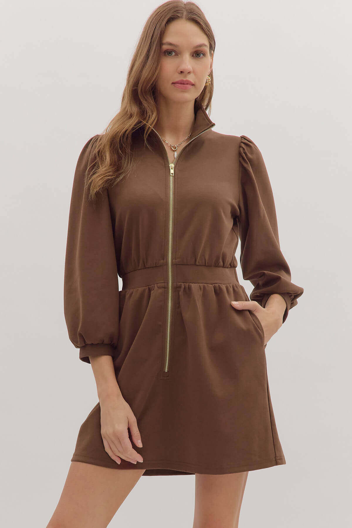 Blight Zip Front Dress