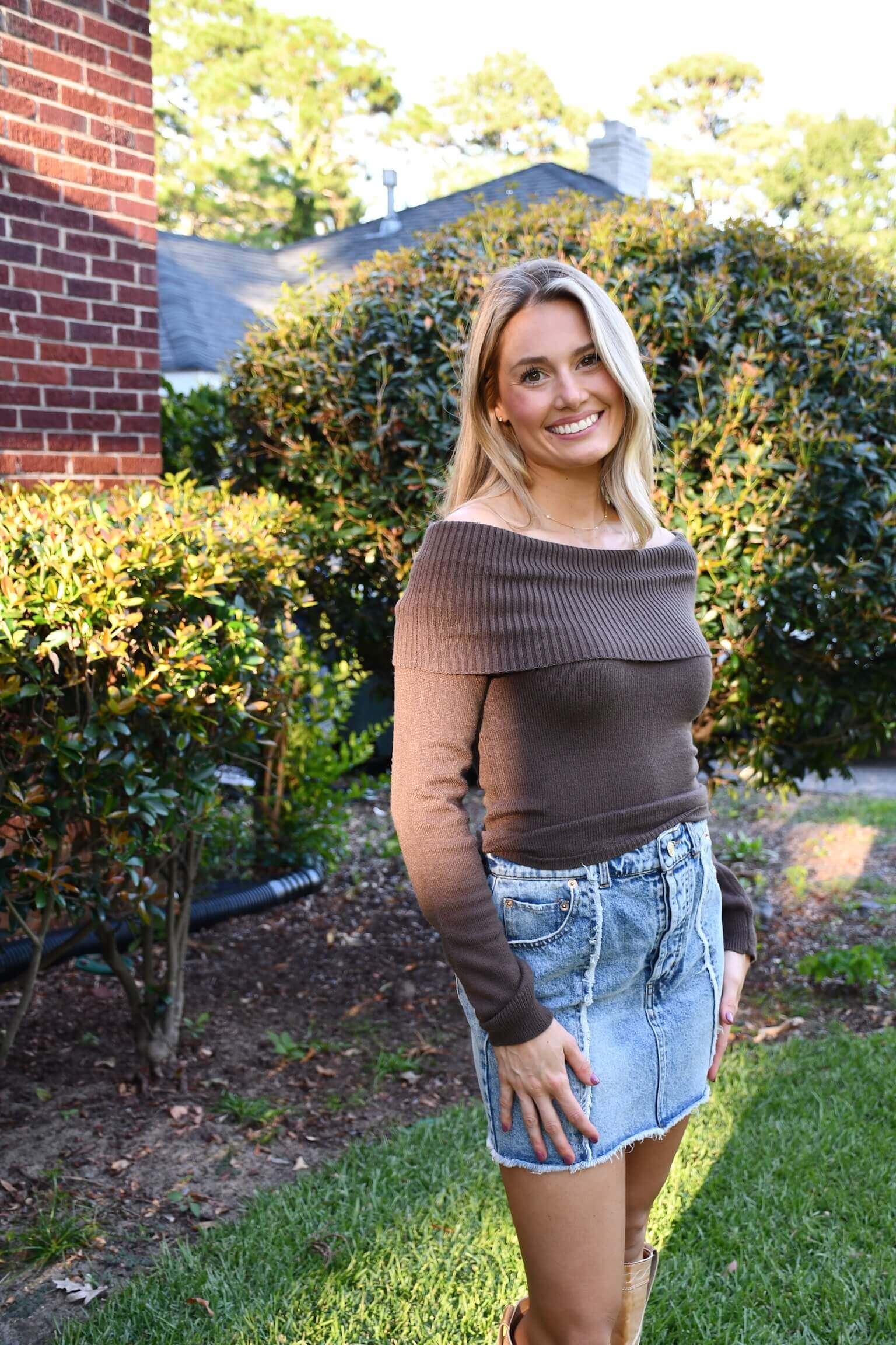Alexis Off Shoulder Sweater – 1994 Boutique