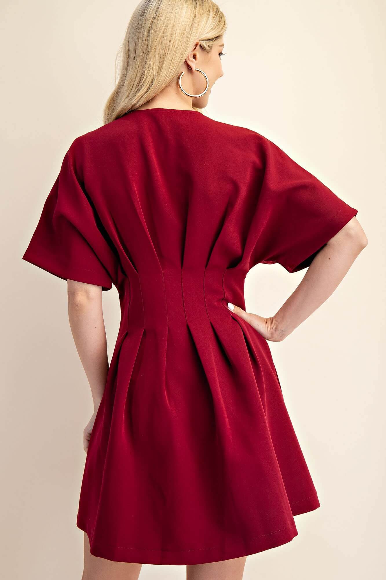 Sophie Burgundy Dress