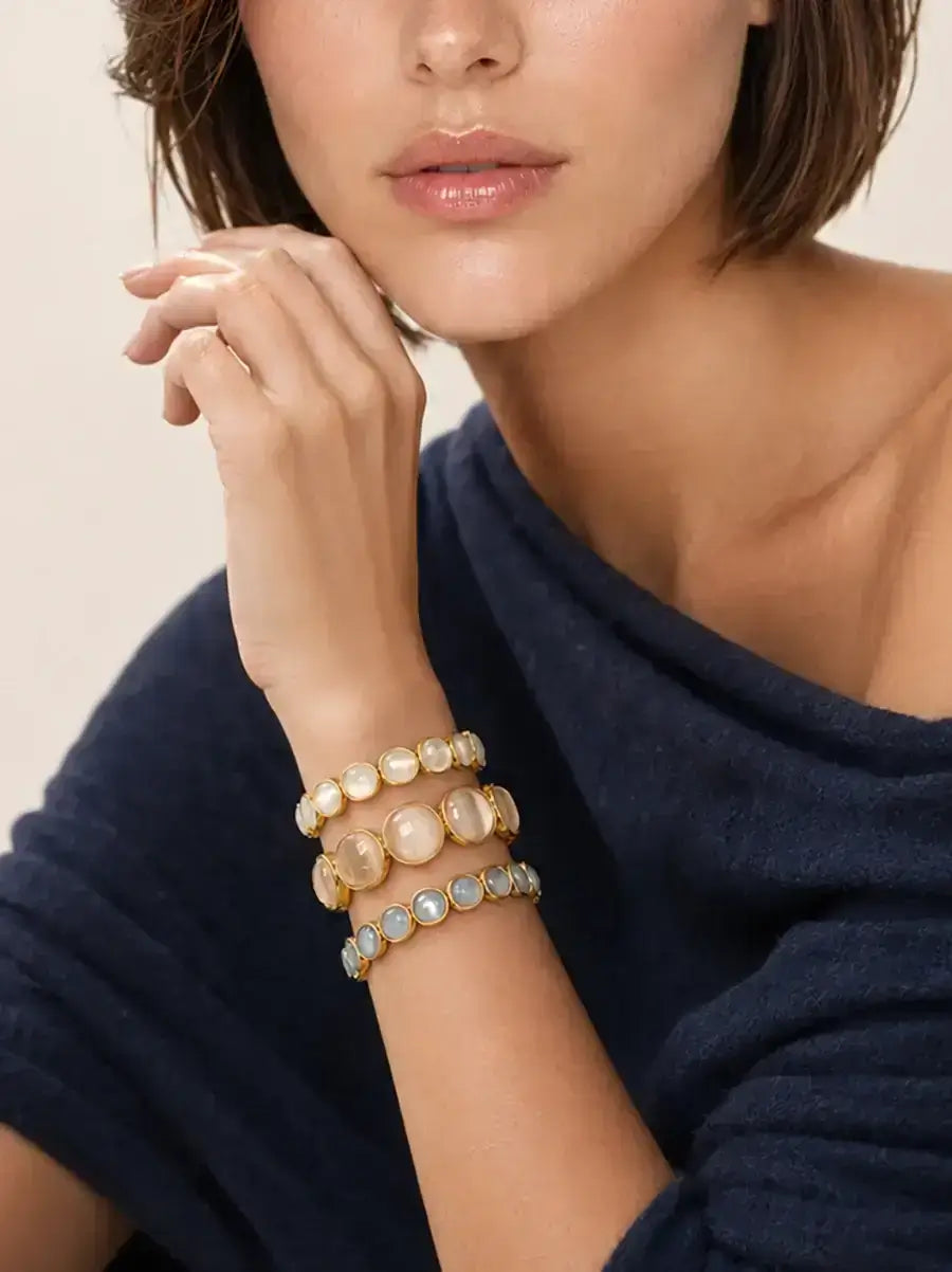 Cat Eye Large Gray Bracelet