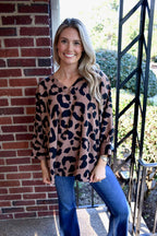 Carly Animal Print Blouse
