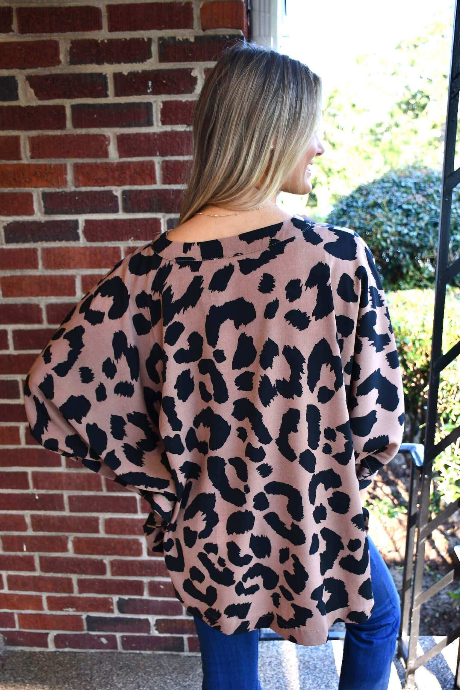Carly Animal Print Blouse