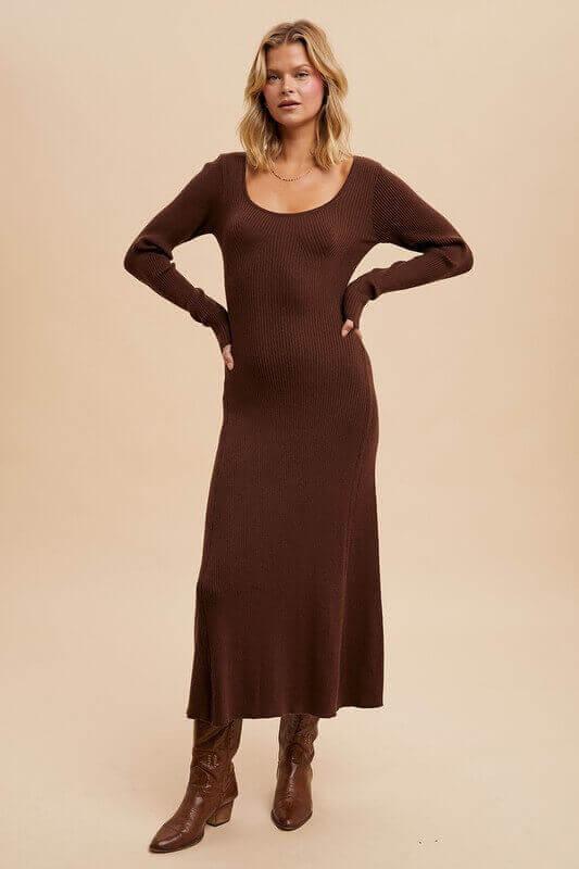 Brooke Maxi Sweater Dress