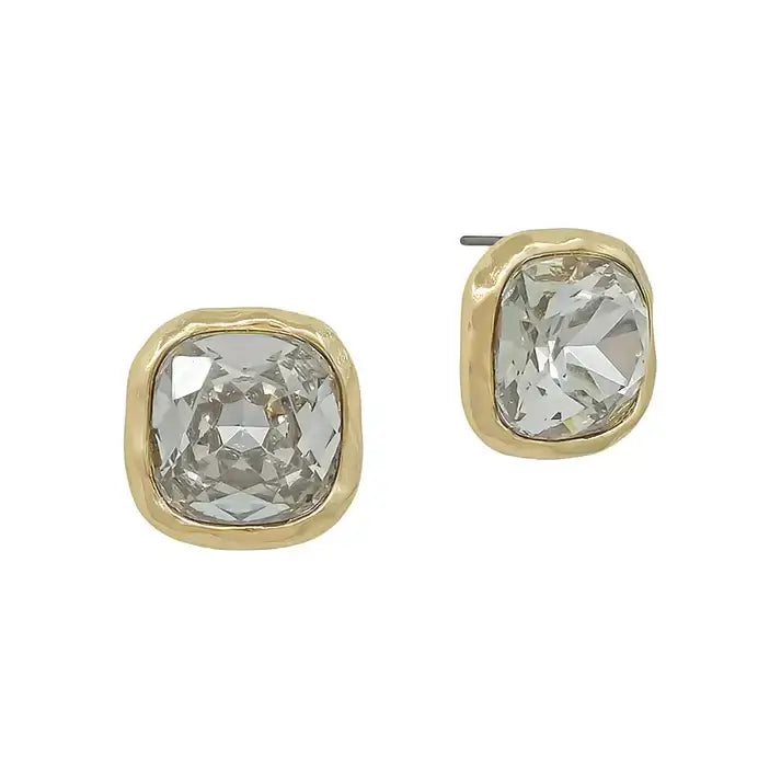 Clear Crystal Stud Earring