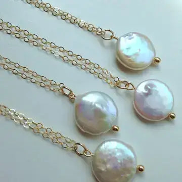 Freshwater Coin Pearl Necklace