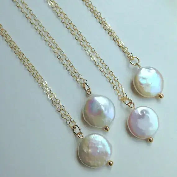 Freshwater Coin Pearl Necklace