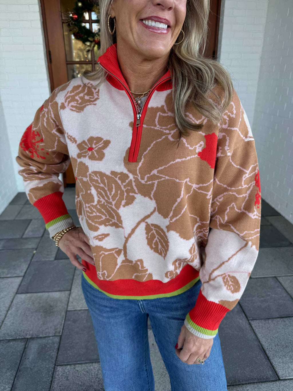 Grant Floral Sweater