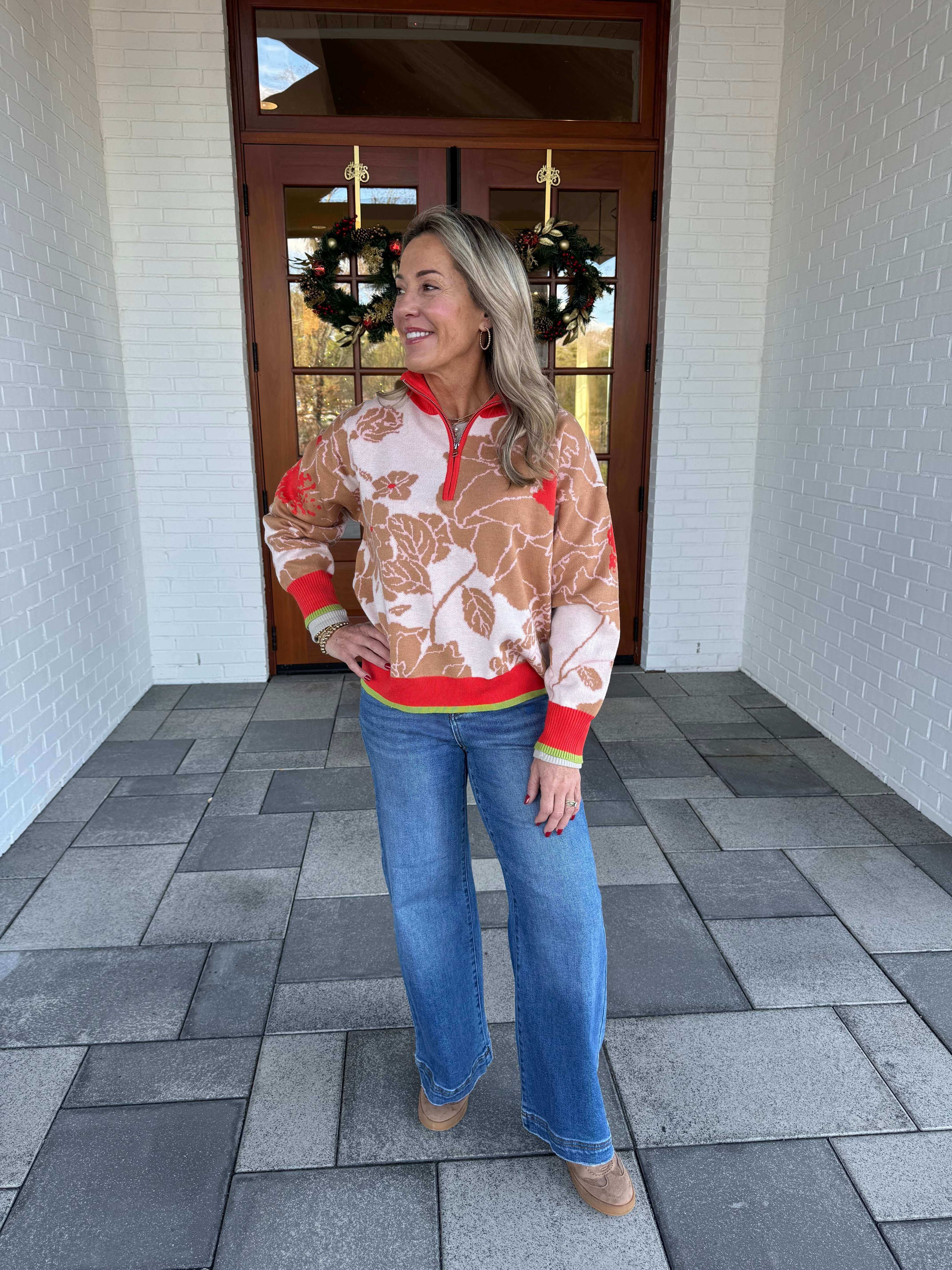 Grant Floral Sweater