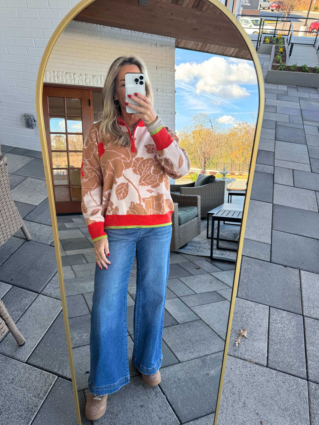 Grant Floral Sweater