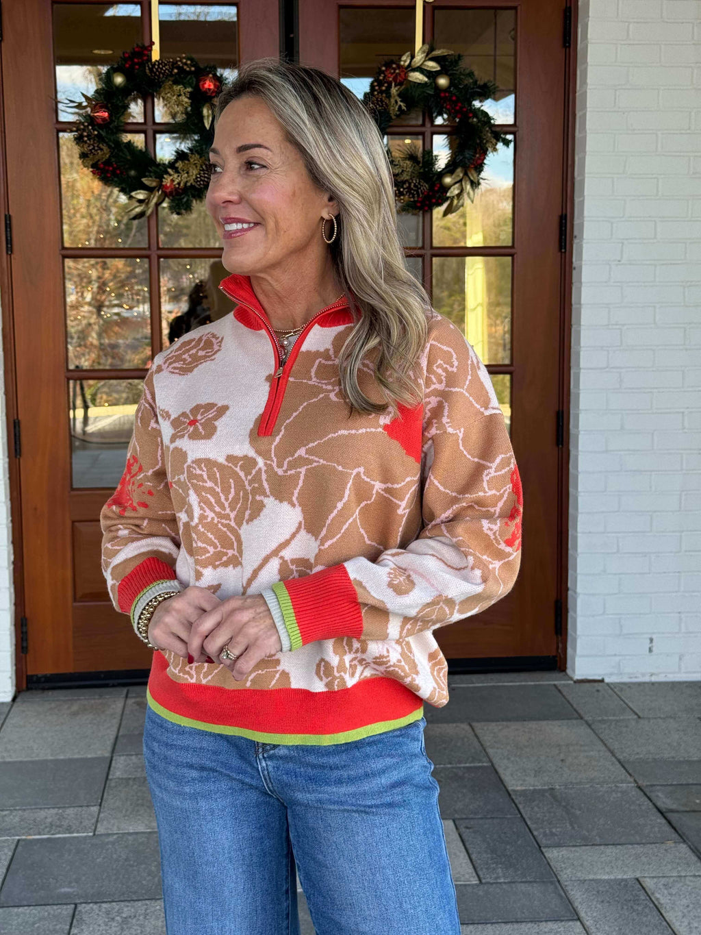 Grant Floral Sweater