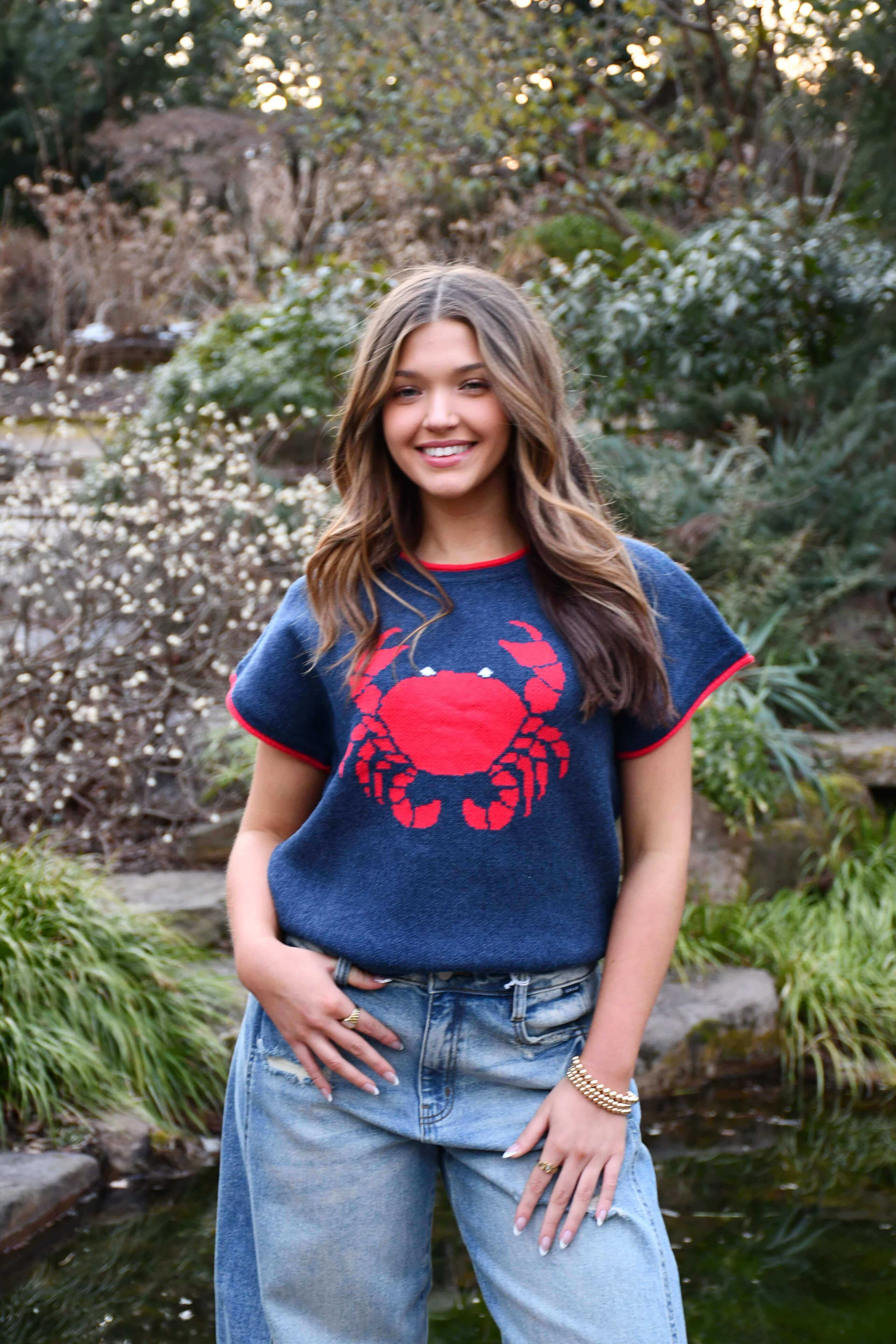 Coastal Crab Sweater