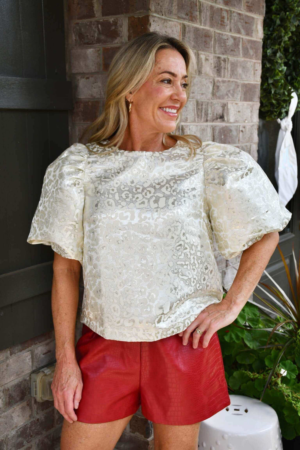 Blair Cream Puff Sleeve Blouse