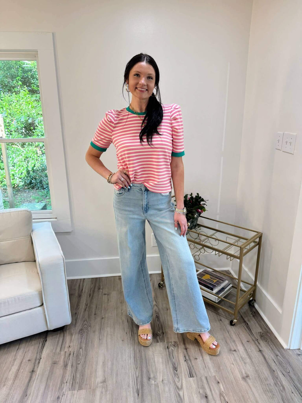 Beka Pink Stripe Top