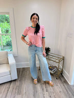 Beka Pink Stripe Top