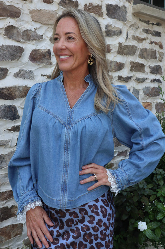 Debbie Denim Top