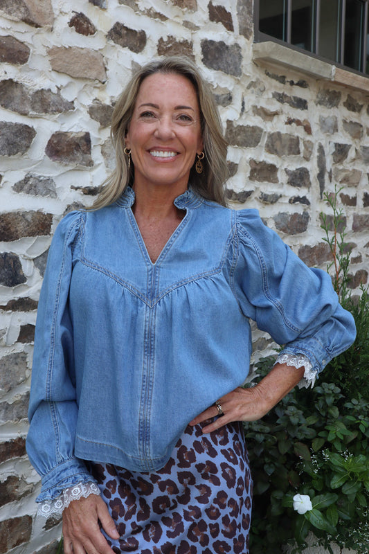 Debbie Denim Top