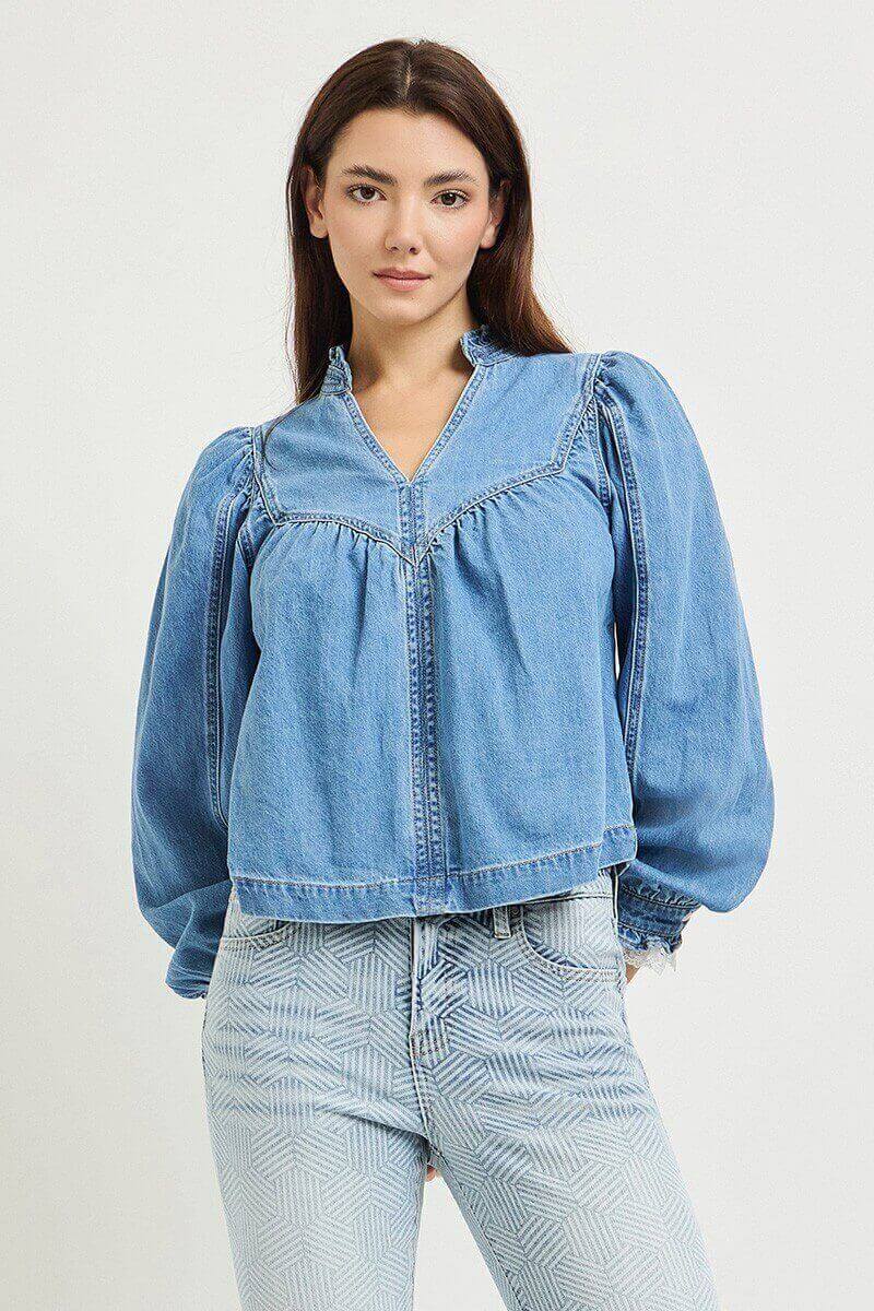 Debbie Denim Top