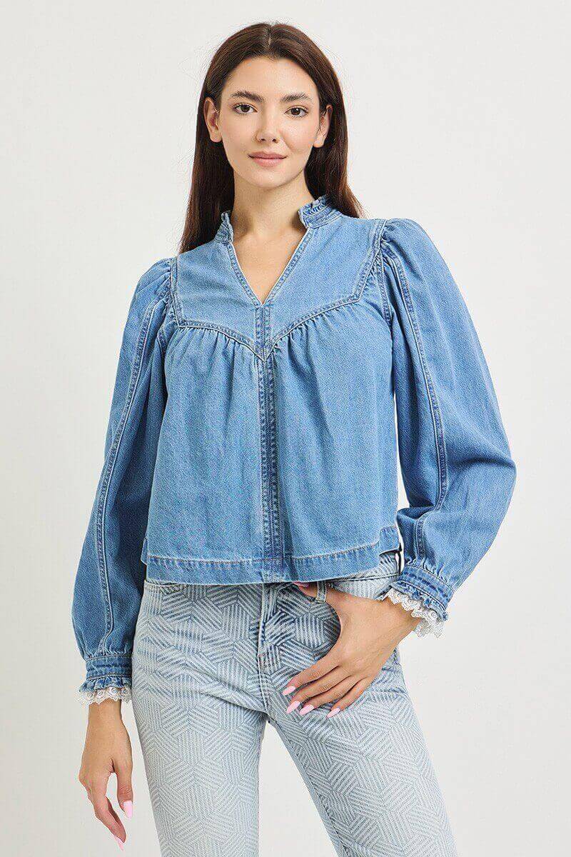 Debbie Denim Top